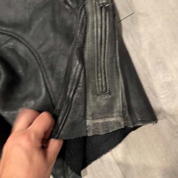 Object From Nothing 1 Of 1, Handmade Leather Shorts, Repurposed Vintage Leather - Picture 6 of 7